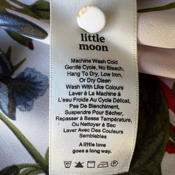 Aritzia Floral Little Moon Button Down Blouse Size XS - Picture 10 of 13
